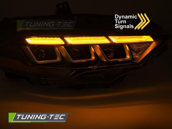 VOLL LED Tagfahrlicht Scheinwerfer Set für Ford Mustang 18-21 schwarz