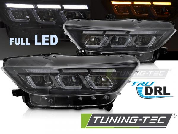 VOLL LED Upgrade Design Tagfahrlicht Scheinwerfer Set für Ford Mustang 14-17 schwarz