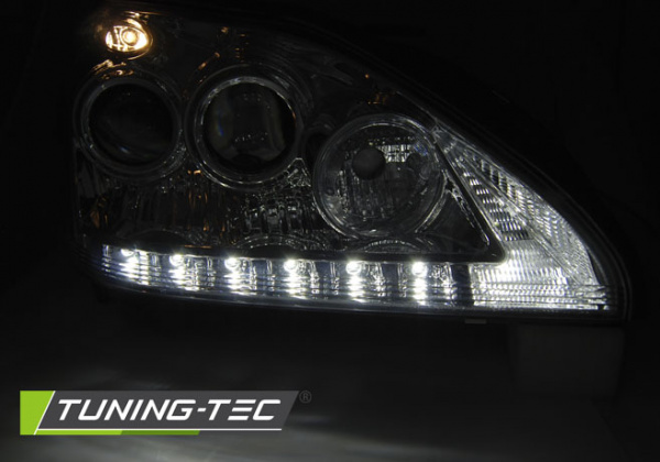 LED Tagfahrlicht Design Scheinwerfer für Lexus RX 330/350 03-08 chrom