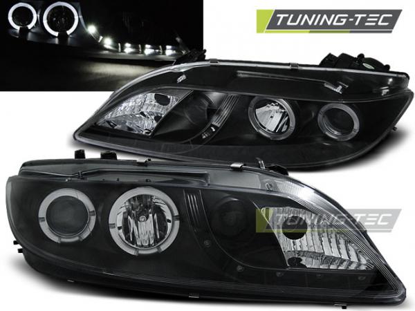 LED Tagfahrlicht Design Scheinwerfer für Mazda 6 02-07 schwarz