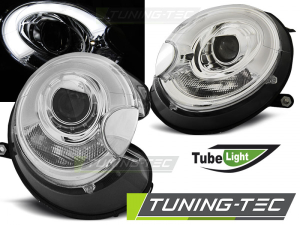LED Tagfahrlicht Design Scheinwerfer für Mini Cooper 06-14 chrom LTI