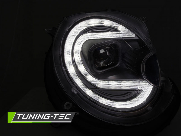 LED Tagfahrlicht Design Scheinwerfer für Mini Cooper 06-14 schwarz mit LED Blinker