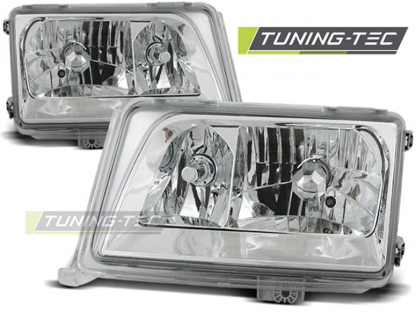 Upgrade Klarglas Scheinwerfer für Mercedes Benz E-Klasse W124 93-95 chrom