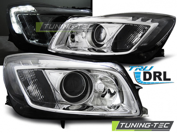 LED Tagfahrlicht Scheinwerfer für Opel Insignia 08-12 schwarz LTI