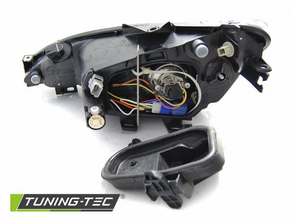 LED Angel Eyes Scheinwerfer für Peugeot 206 02-14 chrom mit LED Blinker