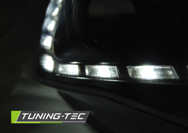 LED Tagfahrlicht Scheinwerfer für Seat Ibiza 6J Facelift 12-15 schwarz