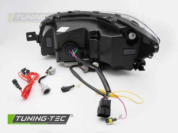 VOLL LED Tagfahrlicht Scheinwerfer Set für Subaru WRX 14-22 schwarz mit dyn. Blinker und Willkommensfunktion
