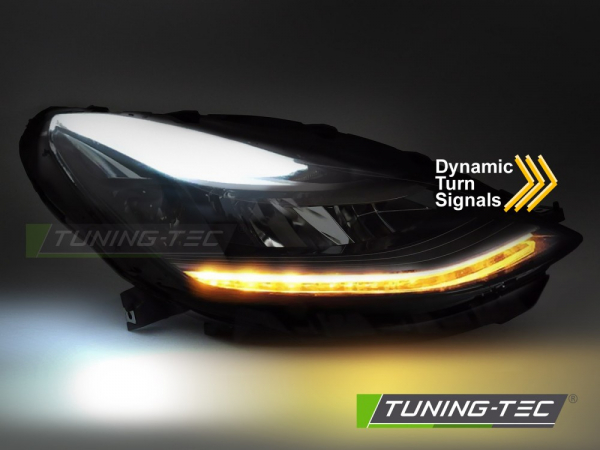 VOLL LED Tagfahrlicht Scheinwerfer Set für Tesla Model 3 17-23 schwarz mit dyn. Blinker