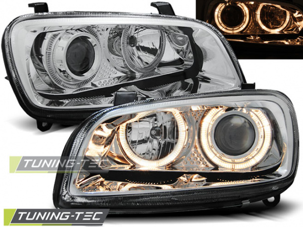Upgrade Design Angel Eyes Scheinwerfer für Toyota RAV4 94-00 chrom