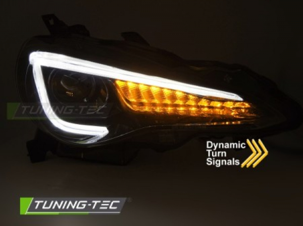 Upgrade Design LED Tagfahrlicht Scheinwerfer Set für Toyota GT86 12-21 schwarz mit dyn. Blinker