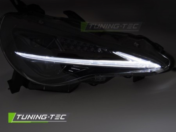 VOLL LED Tagfahrlicht Scheinwerfer Set für Toyota GT86 12-21 schwarz mit dyn. Blinker und Willkommensfunktion