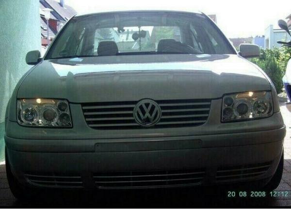 LED Angel Eyes Scheinwerfer für VW Bora 98-05 chrom