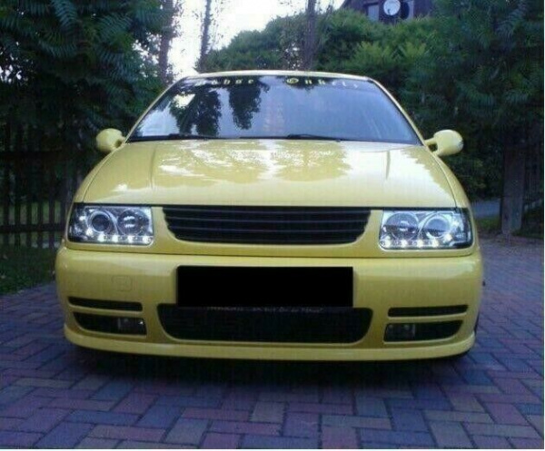 LED Tagfahrlicht Design Scheinwerfer für VW Polo 6N 94-99 chrom