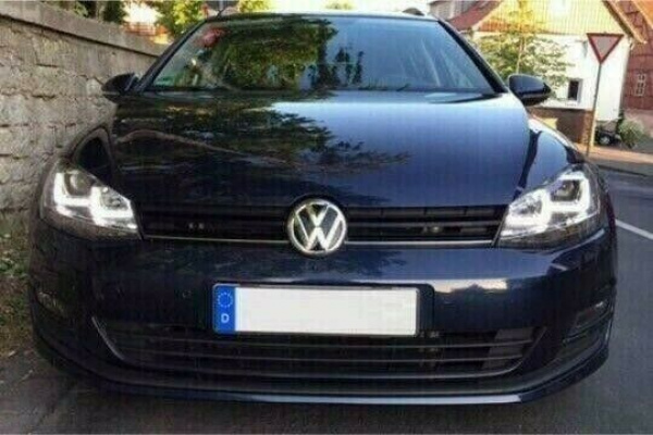LED Tagfahrlicht Scheinwerfer für VW Golf 7 12-17 chrom / chrom mit dynamischem LED Blinker