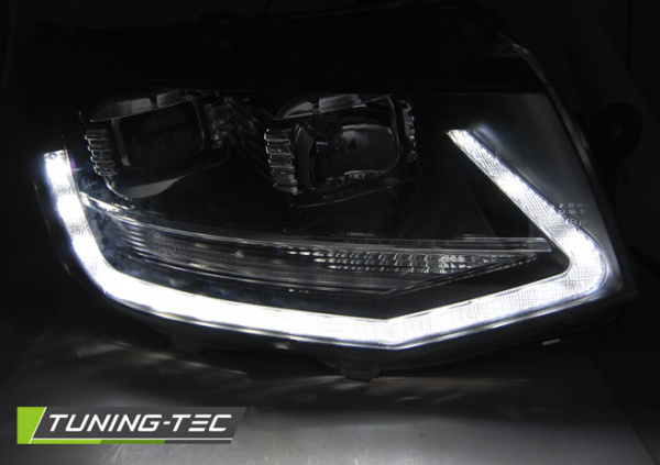 LED Tagfahrlicht Scheinwerfer für VW T6 15-19 schwarz