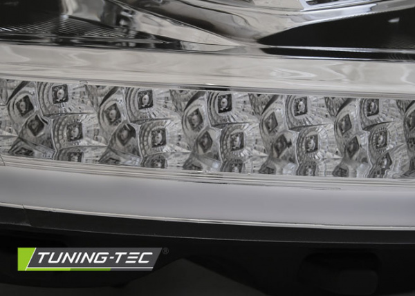 LED Tagfahrlicht Scheinwerfer für VW T6 15-19 chrom mit LED Blinker