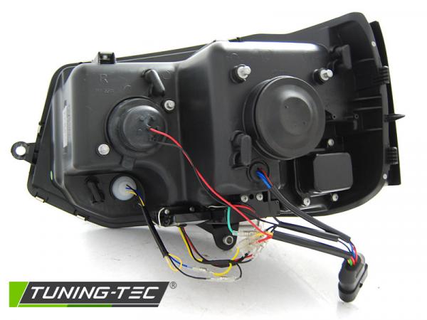 LED Tagfahrlicht Scheinwerfer für VW T5 GP (Facelift) 10-15 chrom mit dynamischem LED Blinker