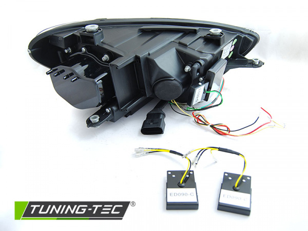 LED Tagfahrlicht Scheinwerfer für VW Scirocco III 14-17 schwarz dynamisch