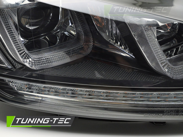 Upgrade Design Tagfahrlicht Scheinwerfer Set für VW Golf 7 (VII) 12-17 schwarz mit dynamischem LED Blinker