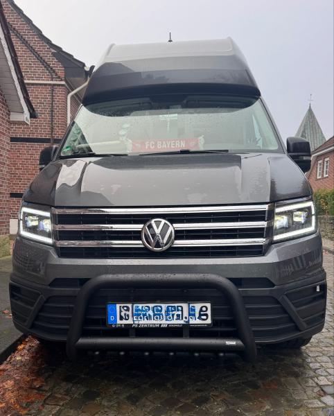 VOLL LED Tagfahrlicht Scheinwerfer für VW Crafter II / MAN TGE 2017+ / schwarz dynamisch