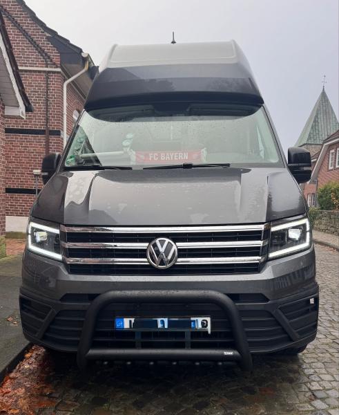 VOLL LED Tagfahrlicht Scheinwerfer für VW Crafter II / MAN TGE 2017+ / schwarz dynamisch
