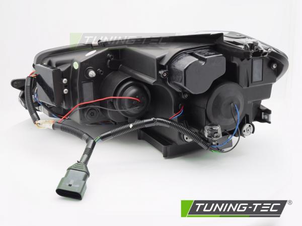 VOLL LED Tagfahrlicht Scheinwerfer Set für VW Golf 7.5 (Facelift) 17-19 schwarz mit LED Blinker