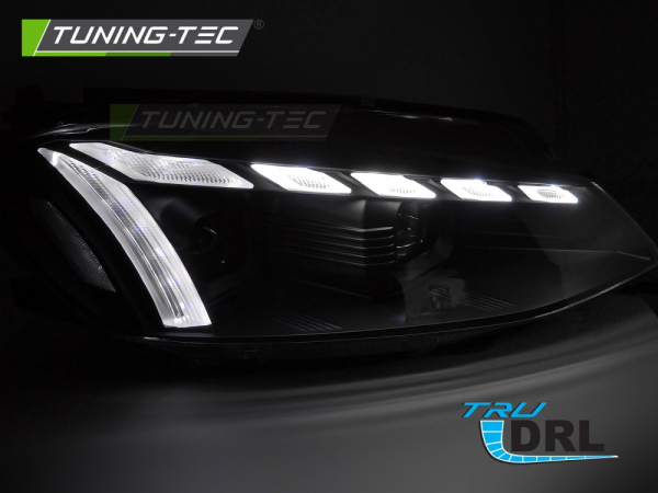VOLL LED Tagfahrlicht Scheinwerfer Set für VW Golf 7.5 (Facelift) 17-19 schwarz mit LED Blinker