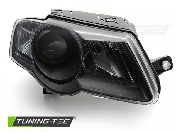 Black Design Scheinwerfer für VW Passat 3C B6 05-10 Schwarz