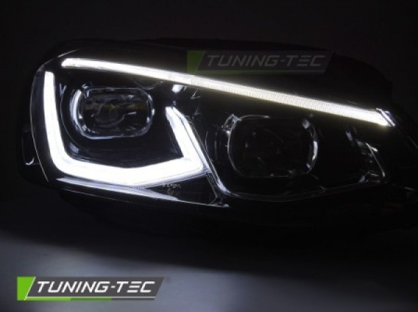 VOLL LED Upgrade Design Scheinwerfer Set für VW Golf 7 (Vorfacelift) 12-17 schwarz mit dyn. Blinker