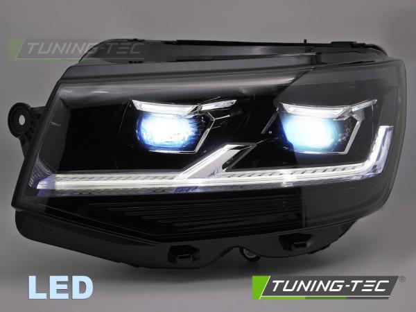 VOLL-LED Scheinwerfer für VW T6 15-19 schwarz mit statischen LED Blinker