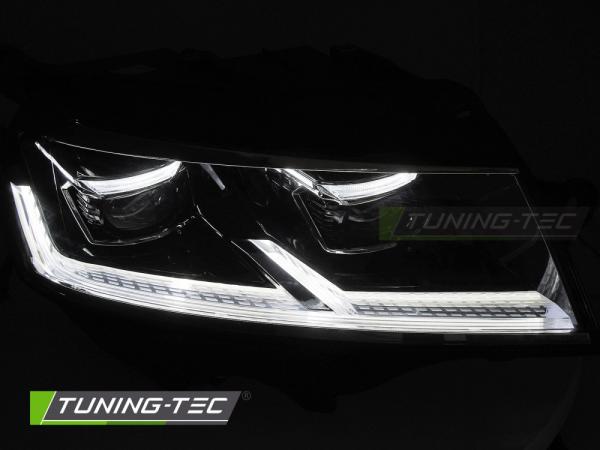 Upgrade Voll LED Tagfahrlicht Scheinwerfer Set für VW T6.1 20-24 schwarz mit dynamischen LED Blinker