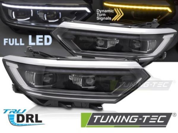 VOLL LED Upgrade Design Scheinwerfer Set passend für VW Passat B8 14-19 schwarz/chrom mit dyn. Blinker