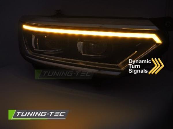 VOLL LED Upgrade Design Scheinwerfer Set passend für VW Passat B8 14-19 schwarz/chrom mit dyn. Blinker