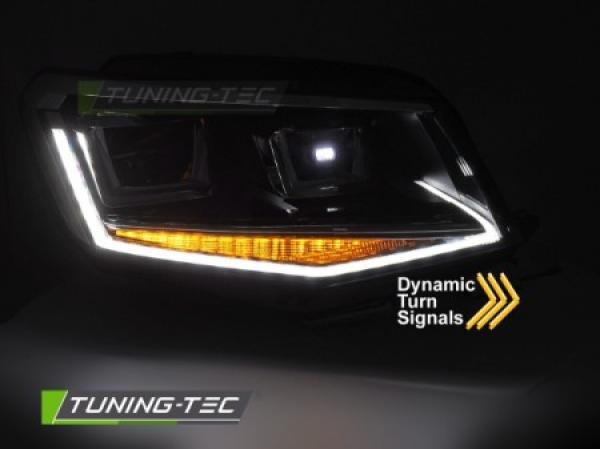 VOLL LED Upgrade Design Scheinwerfer Set passend für VW Caddy 15-20 schwarz mit dyn. Blinker