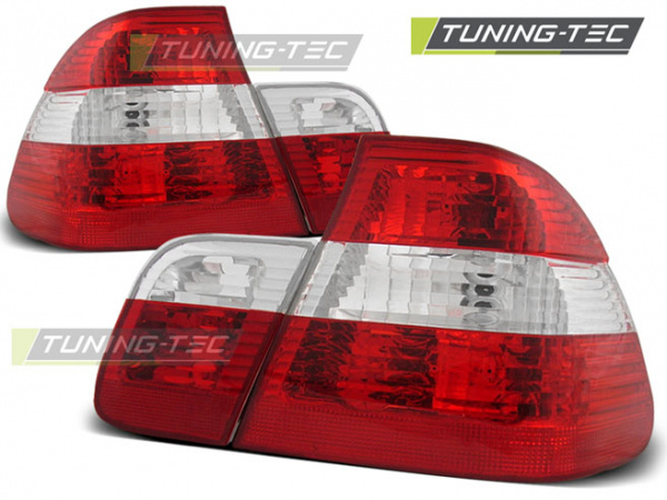 Upgrade Design Rückleuchten für BMW 3er E46 Limousine Facelift 01-05 rot/weiß