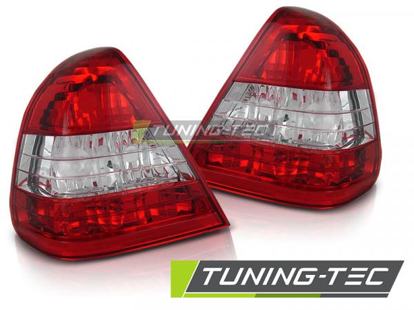 Upgrade Design Rückleuchten für Mercedes Benz C-Klasse W202 Limousine 93-00 rot/weiß