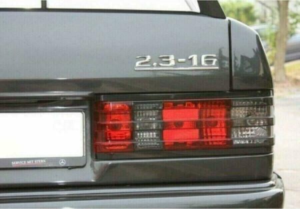 Upgrade Design Rückleuchten für Mercedes Benz 190 / W201 82-93 schwarz/rauch
