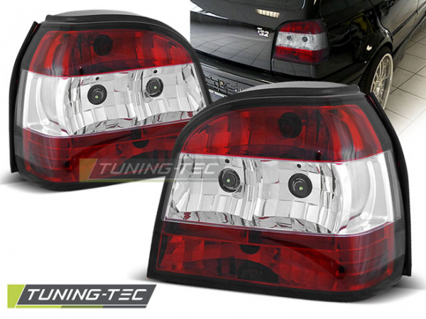 Upgrade Design Rückleuchten für VW Golf 3 (III) 91-97 rot/klar