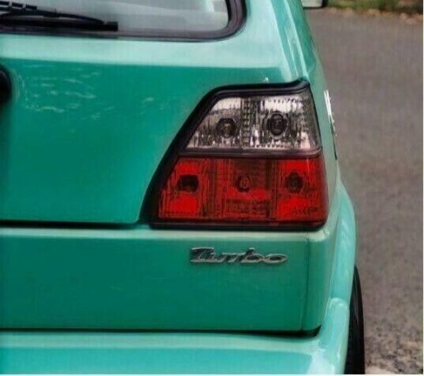 Upgrade Design Rückleuchten für VW Golf 2 (II) 83-91 rot/weiß