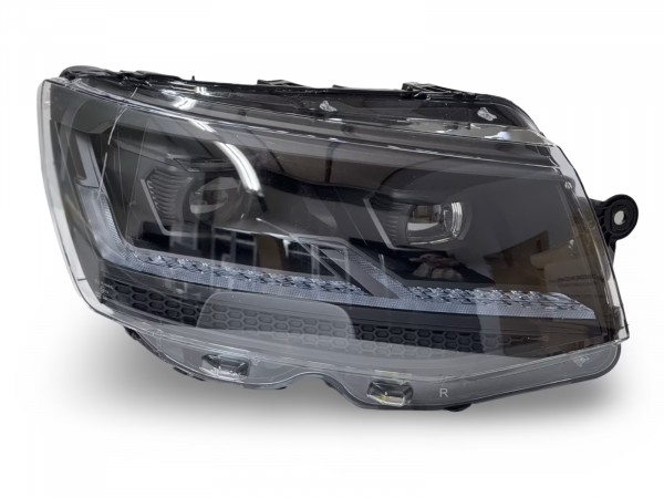 Voll-LED-"Specialized"-Black-Edition-Tagfahrlicht-Scheinwerfer-Set mit Welcome Funktion + Voll-LED-Lightbar-Design-Rückleuchten-Set + dynamischem LED-Blinker passend für VW T6 15-19 (Heckklappe/LED)