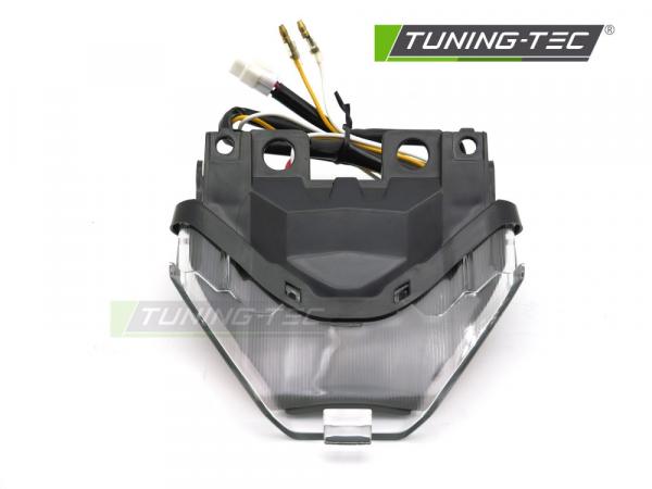 Voll LED Upgrade Design Rückleuchte passend für YAMAHA YZF-R25 / R3 / MT-07 14-19 Klarglas schwarz