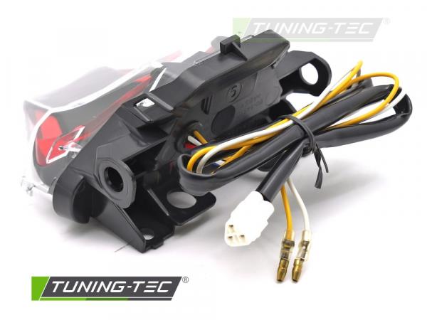 Voll LED Upgrade Design Rückleuchte passend für YAMAHA YZF-R25 / R3 / MT-07 14-19 Klarglas schwarz