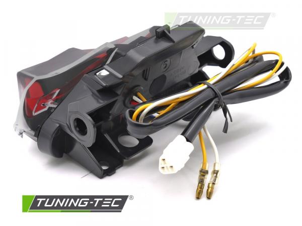 Voll LED Upgrade Design Rückleuchte passend für YAMAHA YZF-R25 / R3 / MT-07 14-19 schwarz/rauch