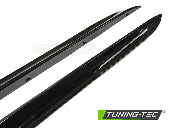 Upgrade Design Seitenschweller Cover für BMW 4er Coupe, Cabrio G22/G23 20+ schwarz Hochglanz