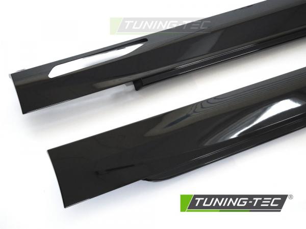 Upgrade Sport Design Seitenschweller Set passend für BMW 5er G60 / G61 Limousine/Touring 2023+ Hochglanz Schwarz