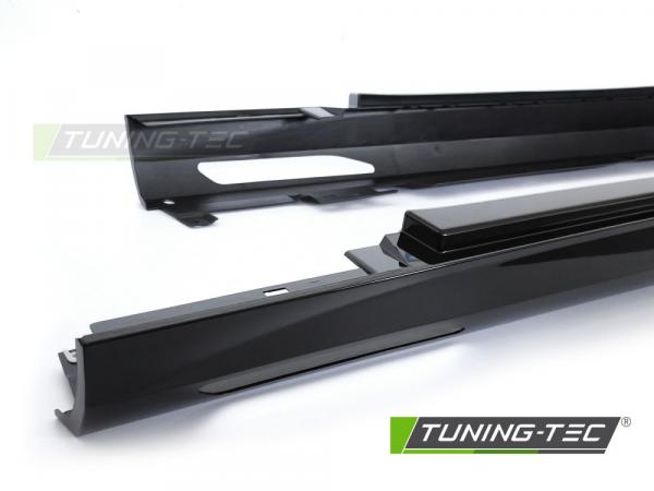 Upgrade Sport Design Seitenschweller Set passend für BMW 5er G60 / G61 Limousine/Touring 2023+ Hochglanz Schwarz