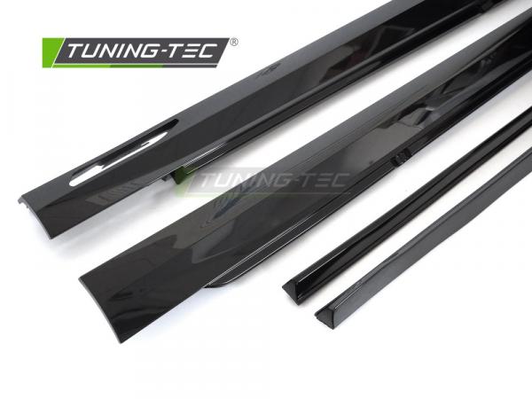 Upgrade Sport Design Seitenschweller Set passend für BMW 5er G60 / G61 Limousine/Touring 2023+ Hochglanz Schwarz