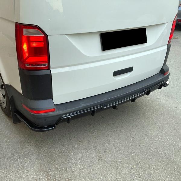 Upgrade Design Heckdiffusor / Ansatz passend für VW T6.1 19-23 Hochglanz schwarz