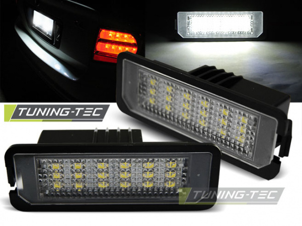 Upgrade LED Kennzeichenbeleuchtung für VW Golf IV, V, VI, VII / VW Passat B6 / VW Passat CC / VW Eos / VW Phaeton / Polo 6R / Scirocco III kaltweiß