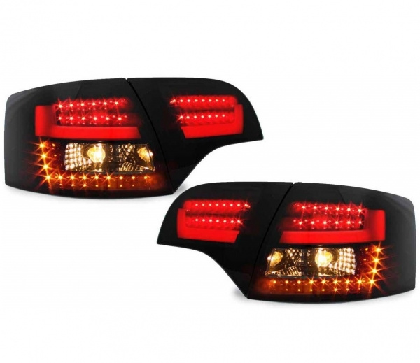 LED Upgrade Design Rückleuchten für Audi A4 B7 (8E) Avant 04-08 schwarz/rauch mit dynamischem Blinker